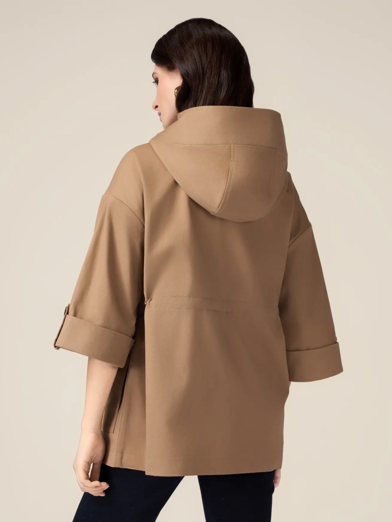 Baumwoll-Parka mit Kapuze