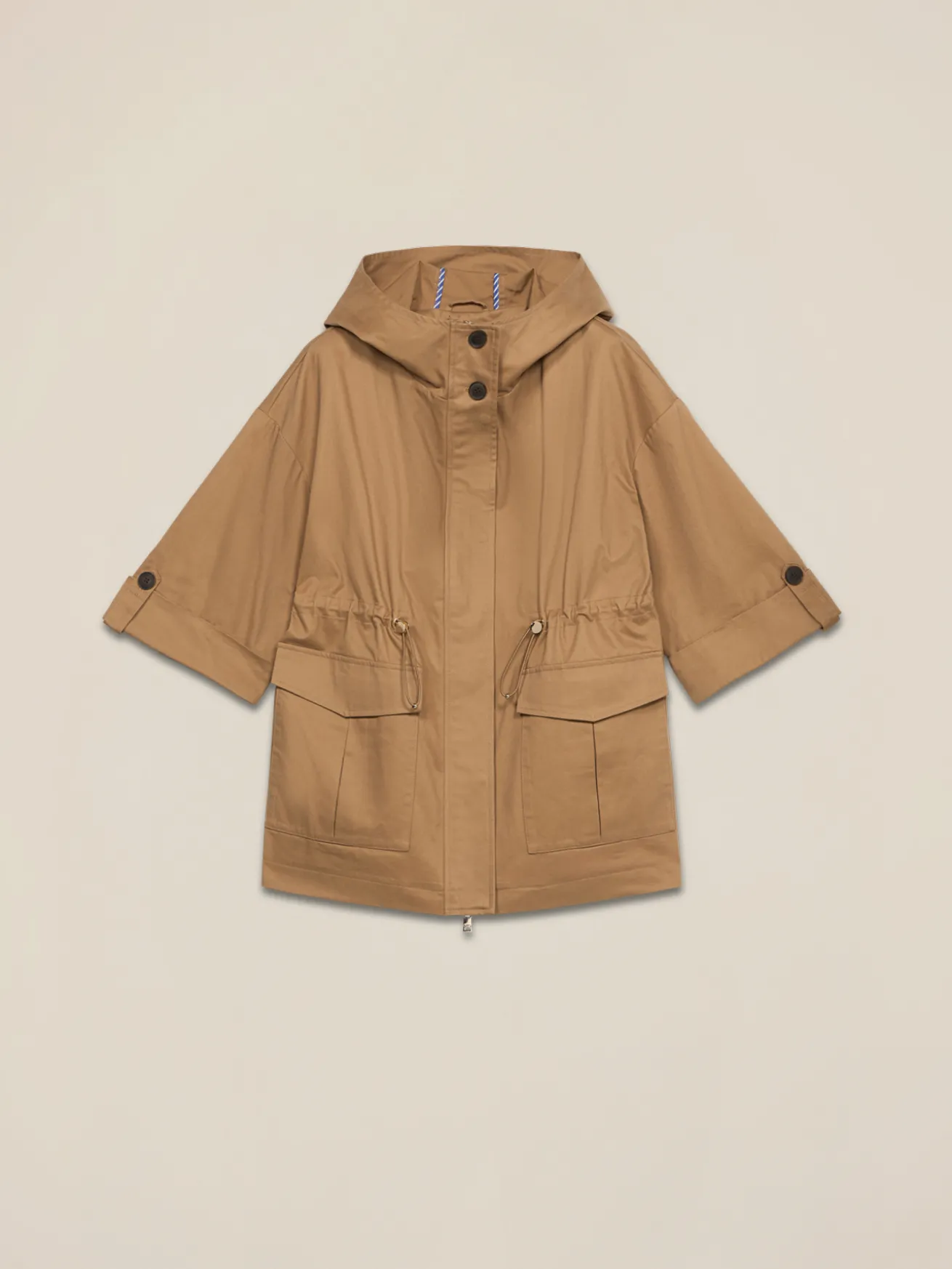Baumwoll-Parka mit Kapuze