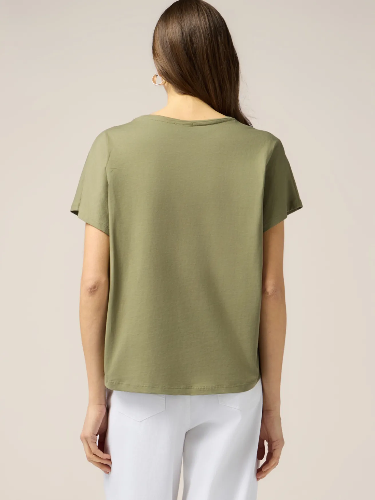 Baumwoll-T-Shirt mit Applikationen