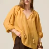 Bluse aus Seiden-Musselin-Mischgewebe