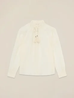 Bluse aus Seiden-Musselin-Mischgewebe