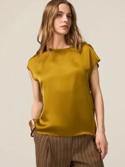 Bluse aus Viskose-Satin