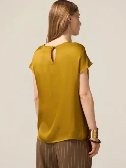 Bluse aus Viskose-Satin