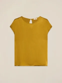 Bluse aus Viskose-Satin