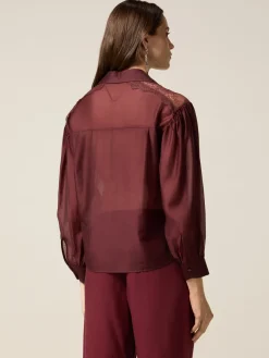 Bluse mit Spitzeneinsätzen