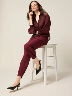 Bluse mit Spitzeneinsätzen