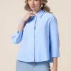 Boxy-Bluse mit Dreiviertelärmeln