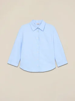 Boxy-Bluse mit Dreiviertelärmeln