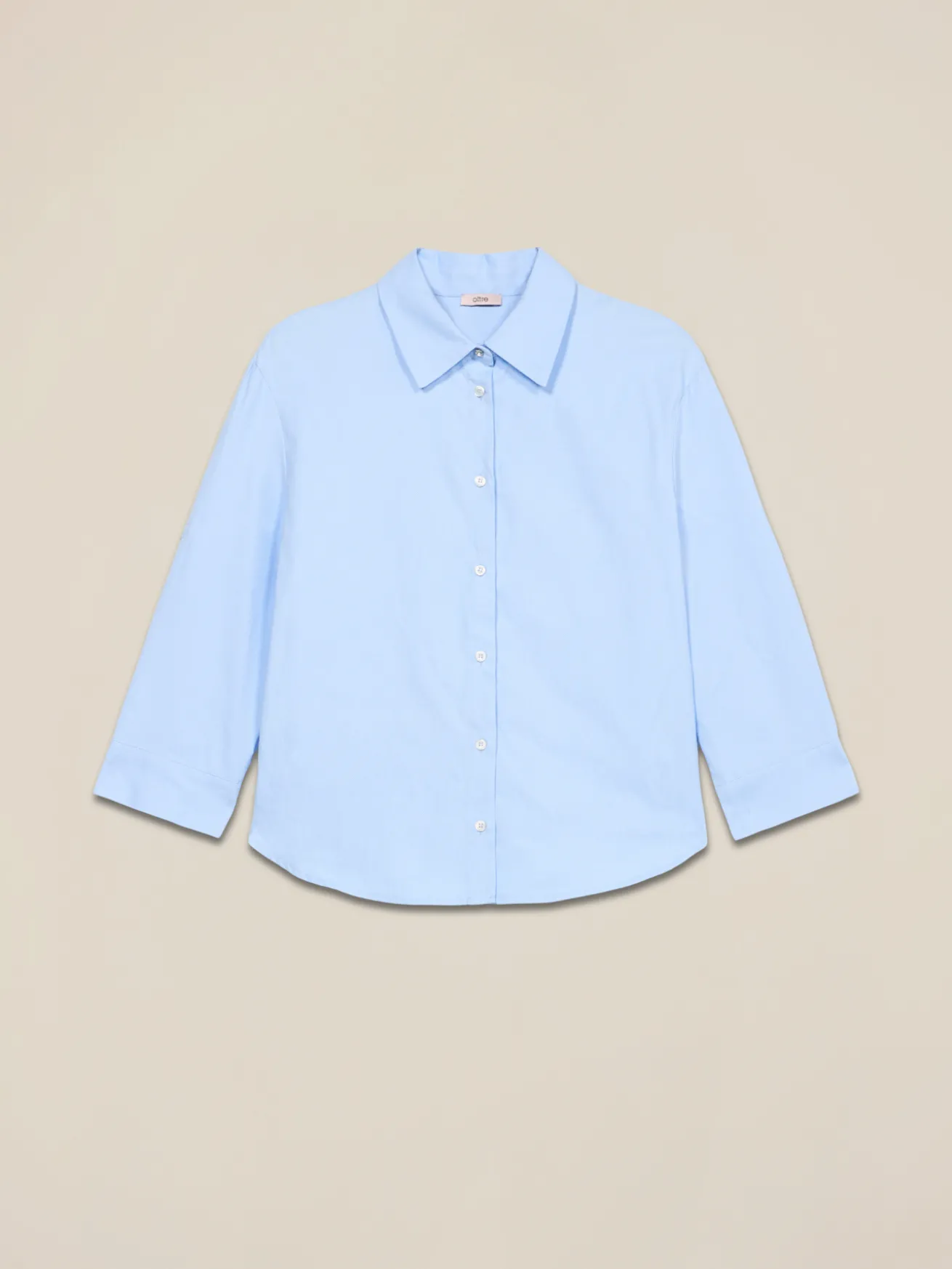 Boxy-Bluse mit Dreiviertelärmeln