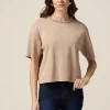 Boxy-Pullover mit Schmuckstickerei