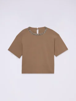 Boxy-Pullover mit Schmuckstickerei