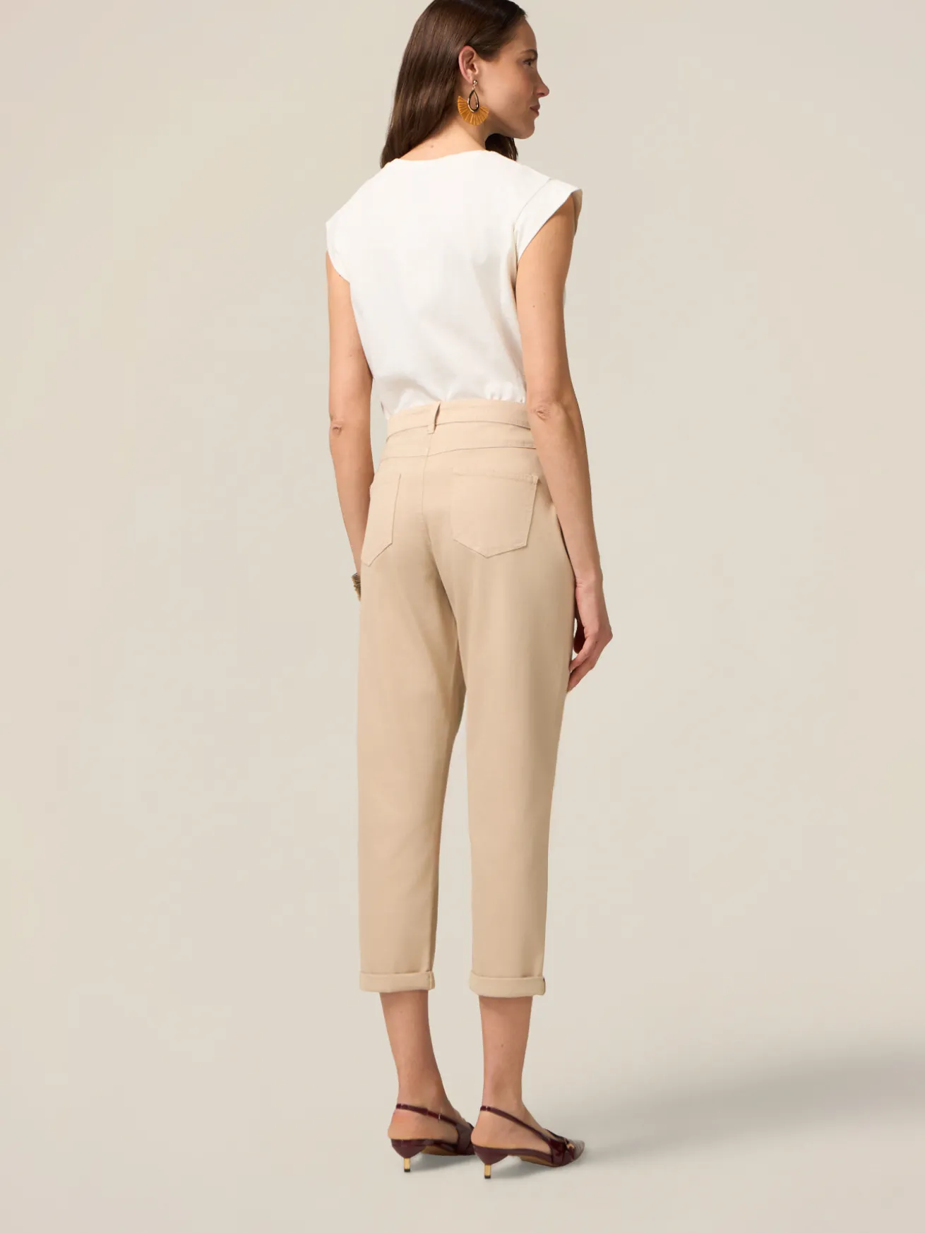 Boyslim-Hose aus Baumwolle/Lyocell