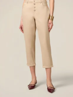 Boyslim-Hose aus Baumwolle/Lyocell