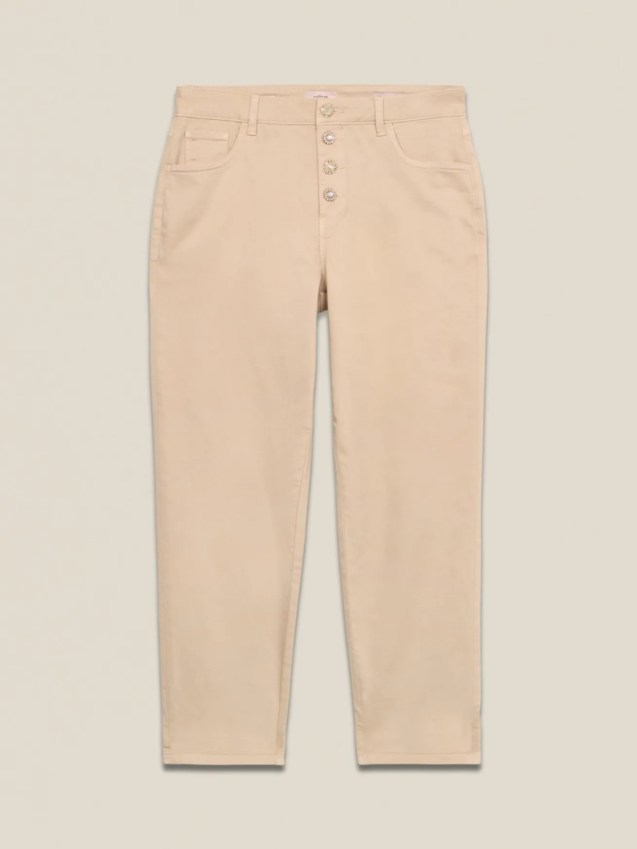 Boyslim-Hose aus Baumwolle/Lyocell