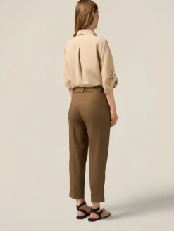 Chino-Hose aus Leinenmischung