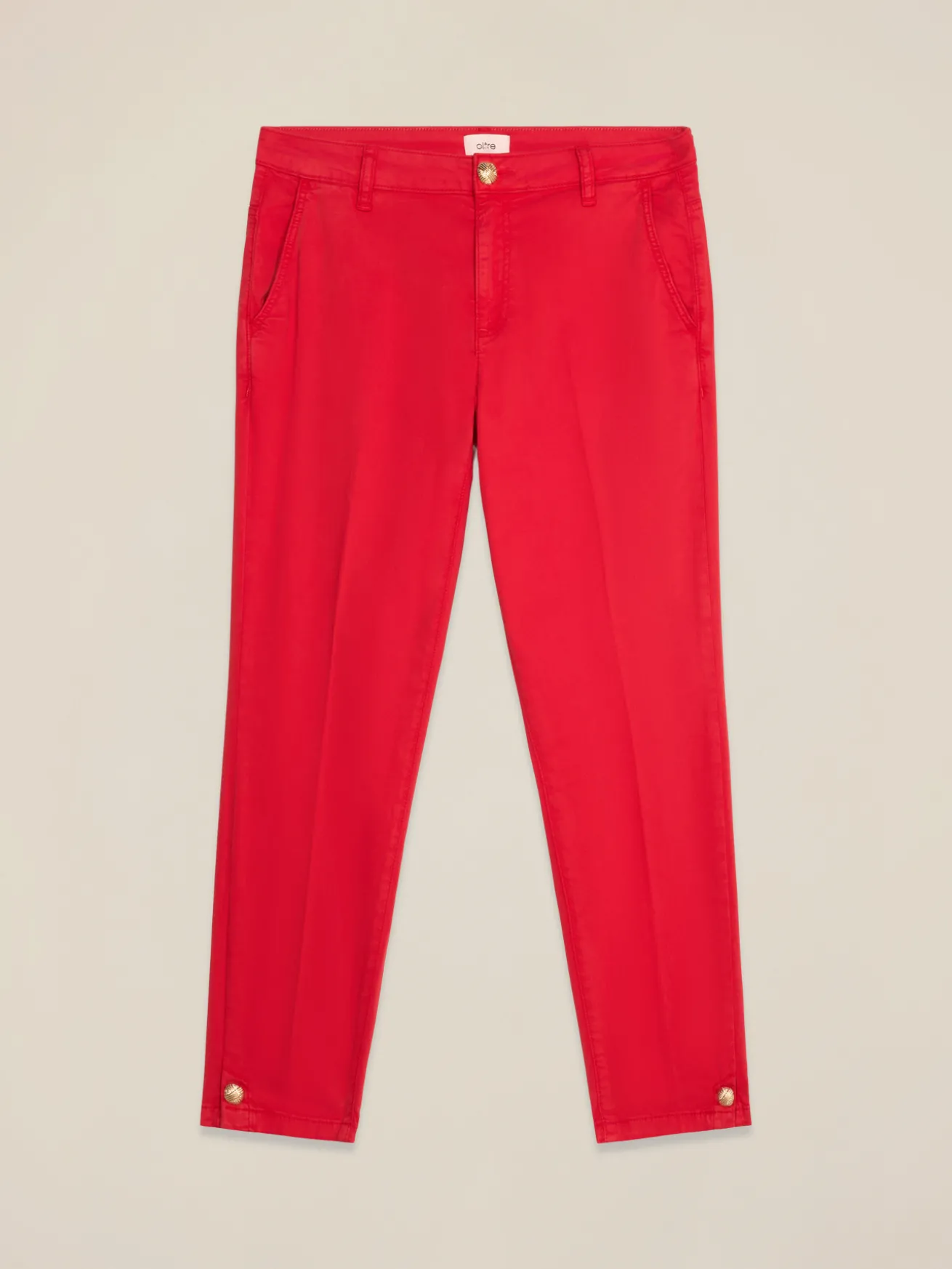 Chino-Hose aus Lyocell-Mischgewebe