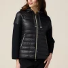 Daunenjacke mit Strickteilen