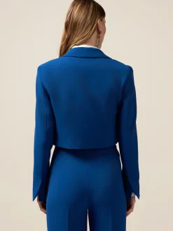 Doppelreihiger Crop-Blazer