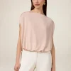Drapiertes T-Shirt
