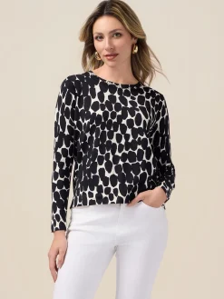 Fantasie-Pullover aus Viskosemischung