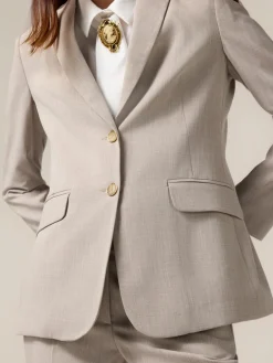 Fließender Blazer aus Viskosemischung