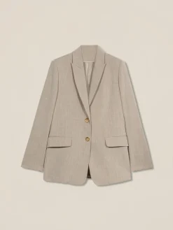 Fließender Blazer aus Viskosemischung