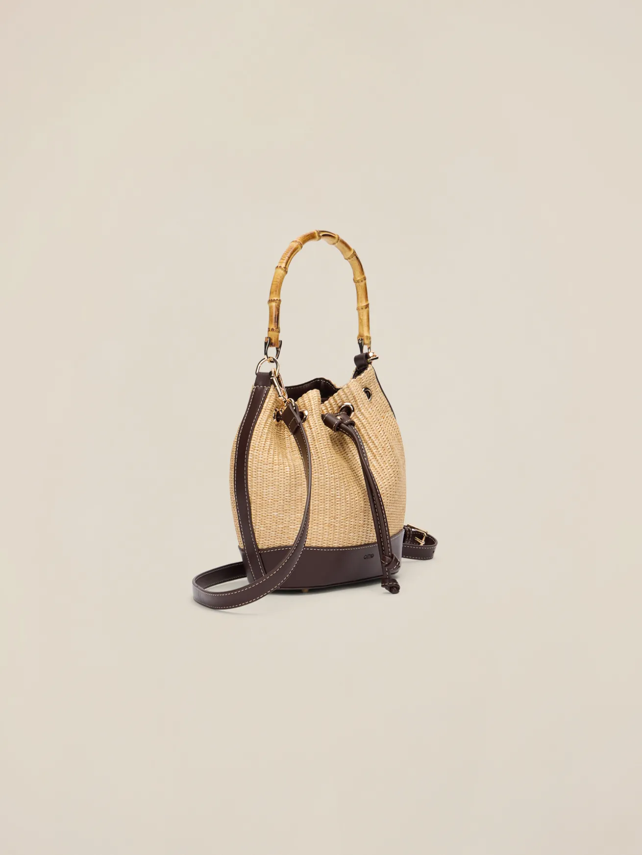 Geflochtene Bucket-Tasche