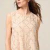 Georgette-Top mit Applikationen