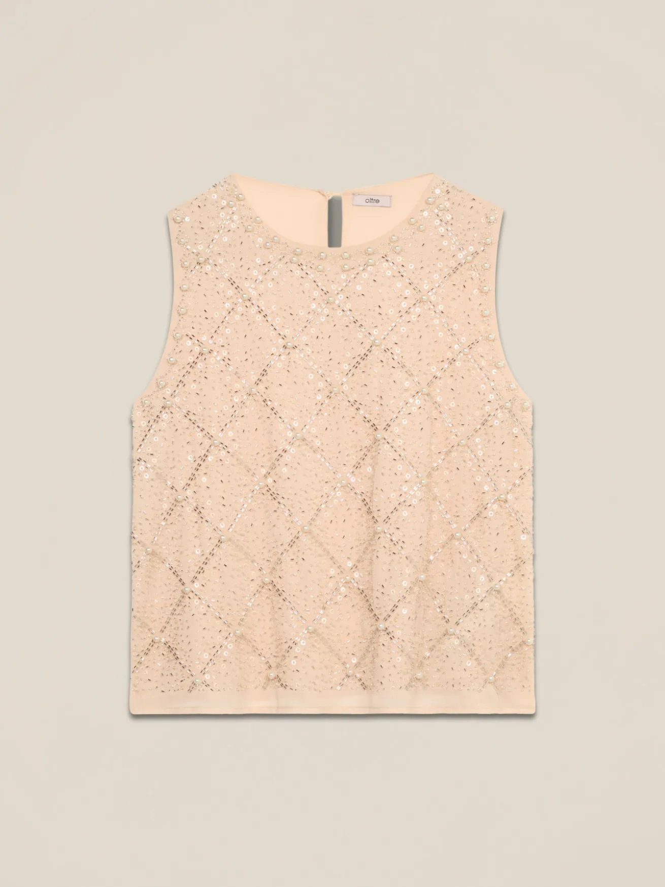 Georgette-Top mit Applikationen