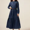 Hemdblusenkleid aus Tencel
