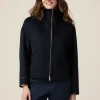 Jacke aus Wollmischstoff