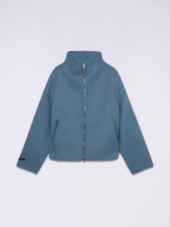 Jacke aus Wollmischstoff