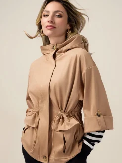 Kurze Jacke in Wildlederoptik