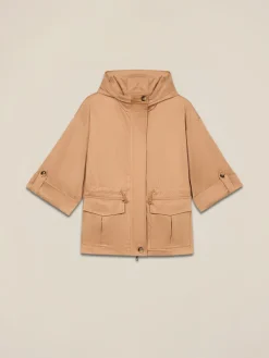 Kurze Jacke in Wildlederoptik