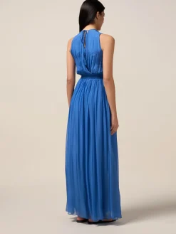 Langes Kleid aus Seidenmischung