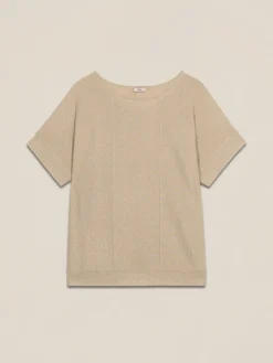 Lurex-Shirt mit kurzen Ärmeln