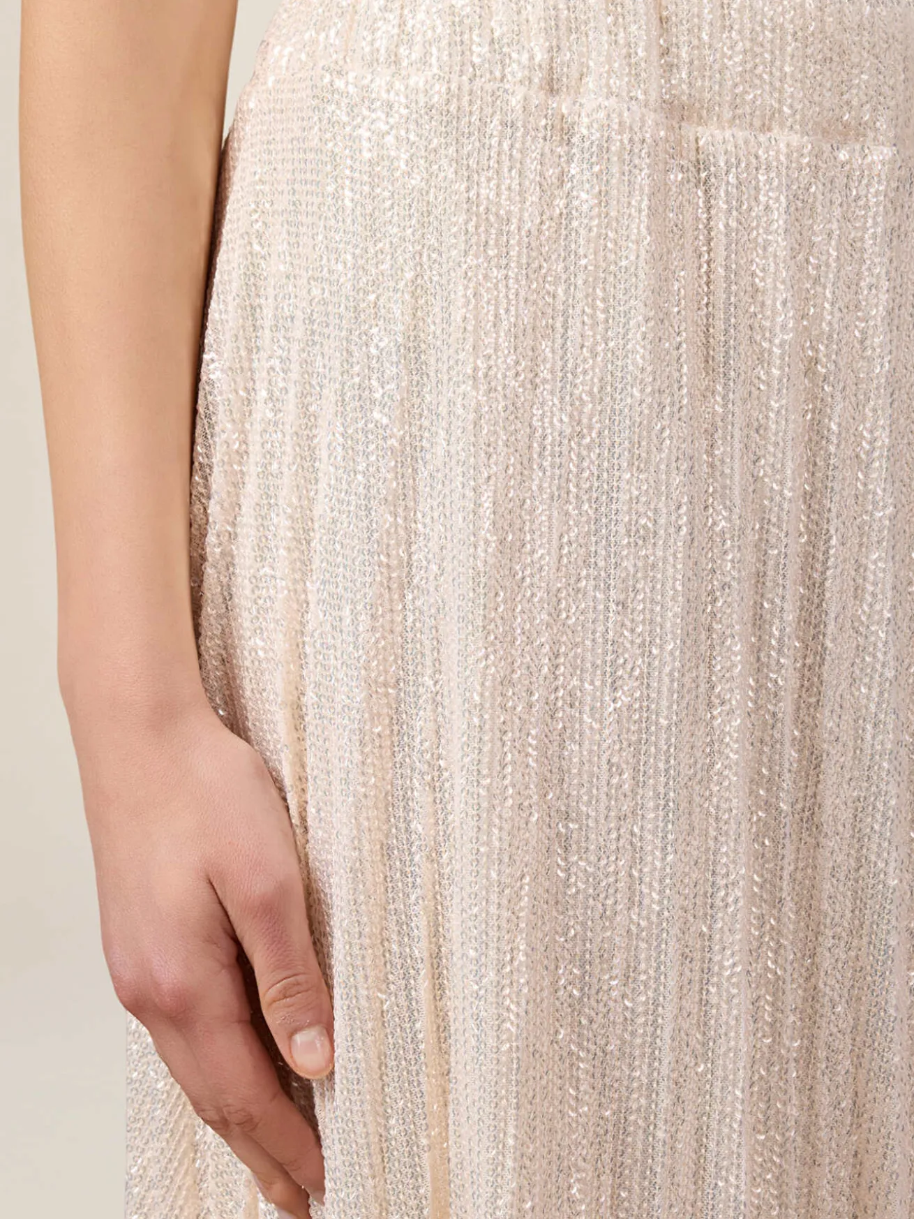 Plissierter Lurex-Rock