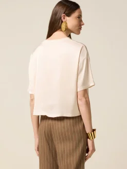 Satinbluse mit Brusttasche
