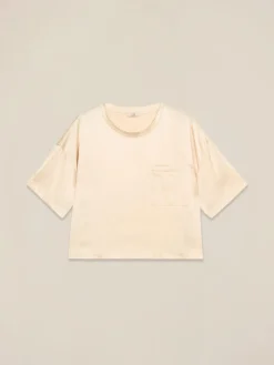 Satinbluse mit Brusttasche