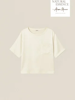 Satinbluse mit Brusttasche