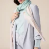 Sciarpa lurex color block