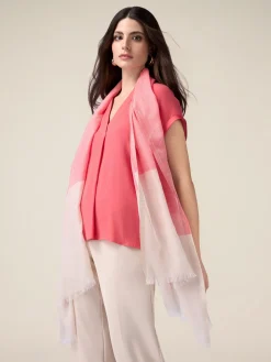Sciarpa lurex color block