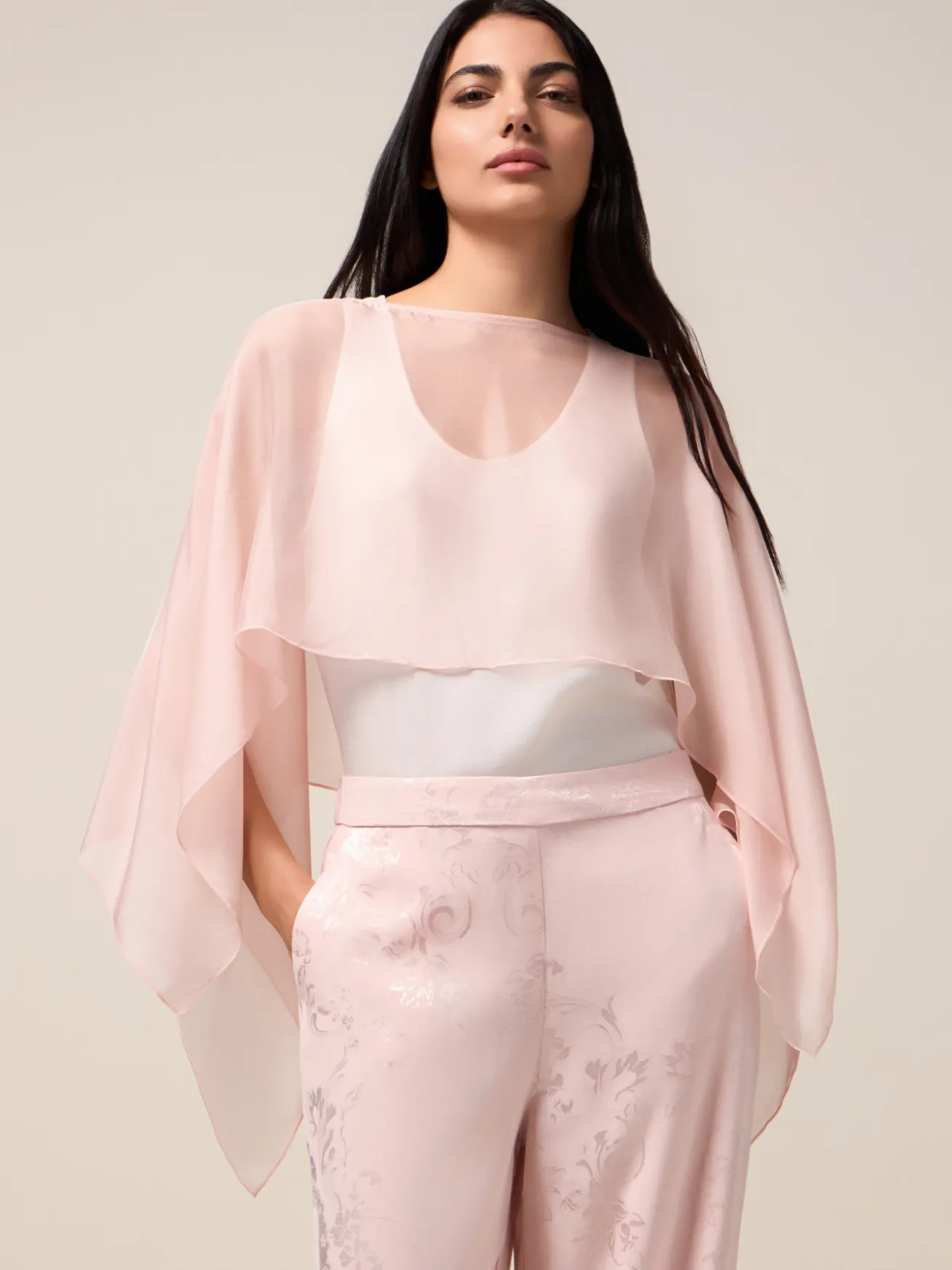 Seiden-Chiffon-Bolero