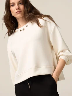 Soft-Touch-Sweatshirt mit Charms