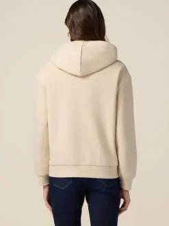 Sweatshirt mit Reißverschluss, Anstecknadeln und Blume